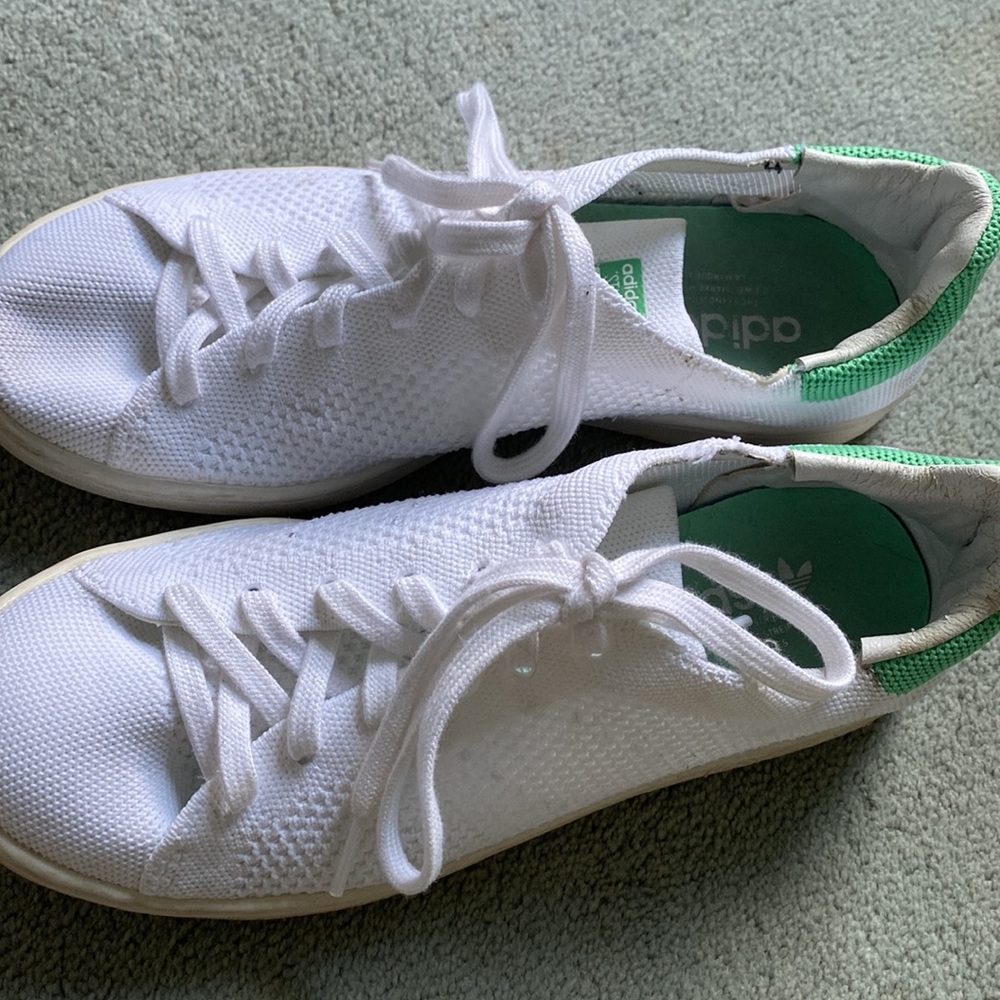 Adidas Stan Smith Primeknit white & green sneakers